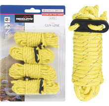 Redcliffs Outdoor Gear Abspannseile, vier Stück, jeweils circa vier Millimeter mal 380 Zentimeter, mit Leuchtfunktion im Dunkeln