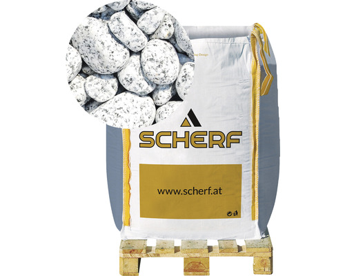 Zierkies Granitkies 15-25 mm 1000 kg Bigbag Salz&Pfeffer Sack mit Zierkies auf einer Palette