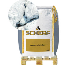 Sack Zierkies auf Palette mit Detailaufnahme