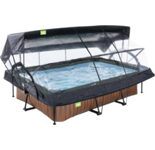 Aufblasbarer Pool mit transparenter Poolabdeckung