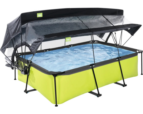 Rechteckiger Pool mit Überdachung