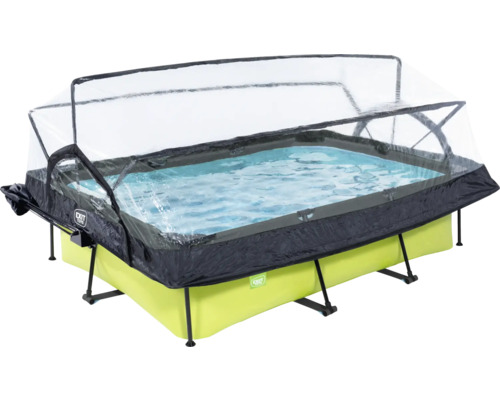 Rechteckiger Pool mit Abdeckung