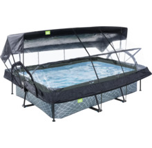 Rechteckiger Pool mit Poolabdeckung
