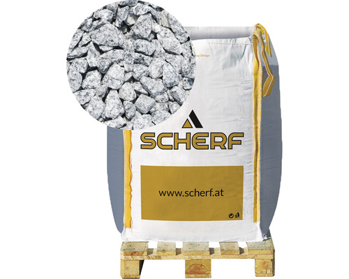 Granitsplitt 8-12 mm 1000 kg Bigbag Salz&Pfeffer Sack mit Granit Ziersplitt auf Palette