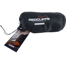 Reise Moskitonetz von Redcliff Outdoor Gear in einer schwarzen Tragetasche