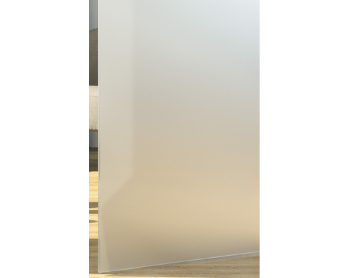 Blick auf eine Milchglasplatte in einem Innenraum