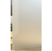 Milchglasfolie auf einer Glasscheibe