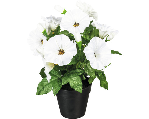 Kunstpflanze Petunie Höhe: 28 cm weiß