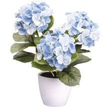 Künstliche Hortensie im Topf