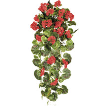 Kunstpflanze Geranienhänger Höhe: 80 cm rot