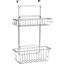 Duschregal zur Aufhängung mit zwei Ablagekörben aus Metall