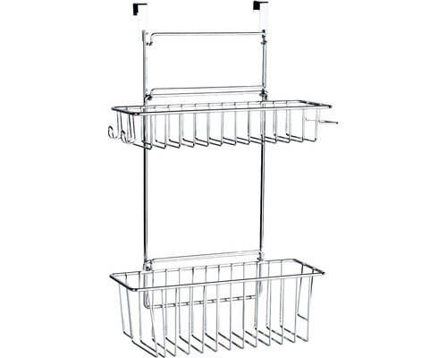 Duschregal zur Aufhängung mit zwei Ablagekörben aus Metall