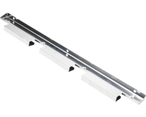 Aluminiumprofil mit drei Halterungen