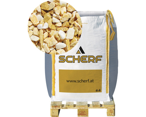 Marmorsplitt 9-12 mm 1000 kg Bigbag Siena-Gelb Marmorsplitt 9-12 mm 1000 kg Bigbag Siena-Gelb