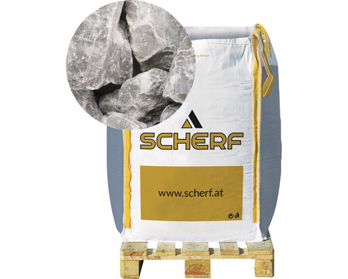 Marmorbruch 25-50 mm 1000 kg Bigbag grau-weiß Marmorbruch 25-50 mm 1000 kg Bigbag grau-weiß