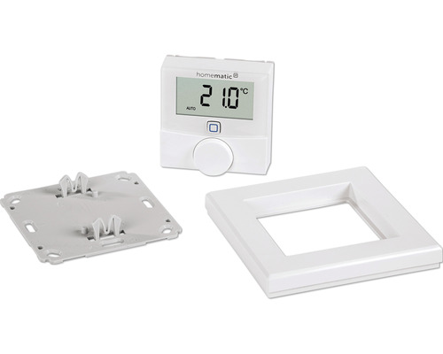 Homematic IP Fußbodenheizungsaktor mit Display und Rahmen