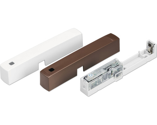 Fenster- und Türkontakt in geöffneter und geschlossener Ausführung