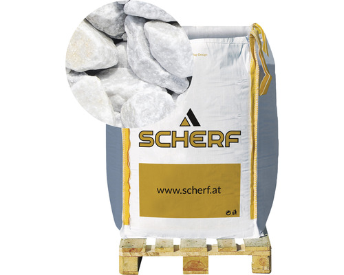 Marmorbruch 25-50 mm 1000 kg Bigbag Wolken-Weiß Marmorbruch 25-50 mm 1000 kg Bigbag Wolken-Weiß
