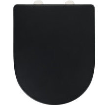 Schwarzer Toilettensitz