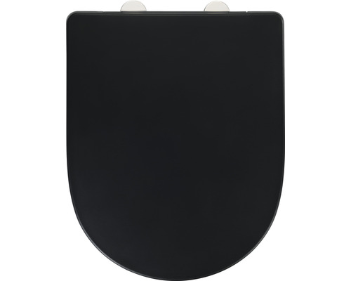Schwarzer Toilettensitz