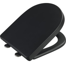 Schwarzer Toilettensitz