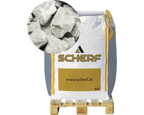 Marmorsplitt 16-25 mm 1000 kg Bigbag silber-grau Marmorsplitt 16-25 mm 1000 kg Bigbag silber-grau