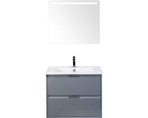 Badmöbel-Set Sanox Porto Keramik 170x71x51 cm Keramikwaschbecken eisgrün mit LED-Beleuchtung Badmöbel-Set Sanox Porto Keramik 170x71x51 cm Keramikwaschbecken eisgrün mit LED-Beleuchtung