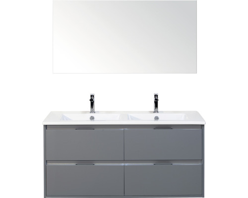 Badmöbel-Set Sanox Porto Keramik 170x121x51 cm Doppel-Keramikwaschbecken 4 Schubladen eisgrün mit Spiegel Badmöbel-Set Sanox Porto Keramik 170x121x51 cm Doppel-Keramikwaschbecken 4 Schubladen eisgrün mit Spiegel