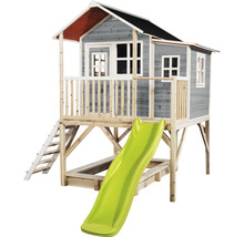 Spielhaus mit Rutsche und Sandkasten für den Garten