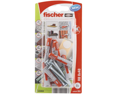 Fischer Dübel RB 8x40, 8 Stück