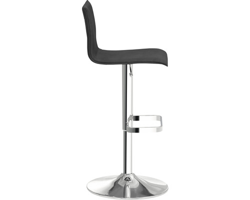 Barhocker mit Fußstütze und Metallsockel