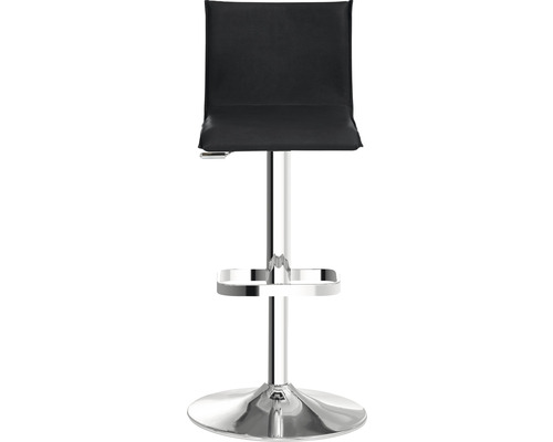 Barhocker mit Fußstütze und Sitz aus Kunstleder