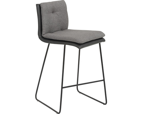 Barhocker Mayer Sitzmöbel 1231_K3_124 48,5x51,5x90 cm Gestell Stahl schwarz Sitz Textilgewebe grau