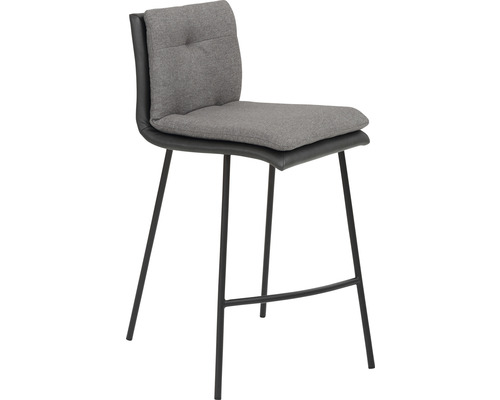 Barhocker Mayer Sitzmöbel 1231_V3_124 48,5x51,5x90 cm Gestell Stahl schwarz Sitz Textilgewebe grau