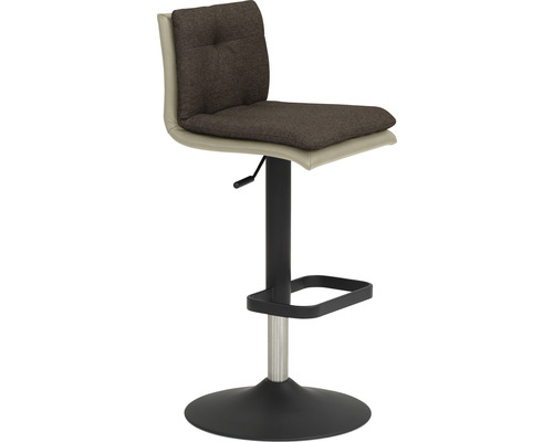 Barhocker mit Fußstütze und gepolsterter Sitzfläche