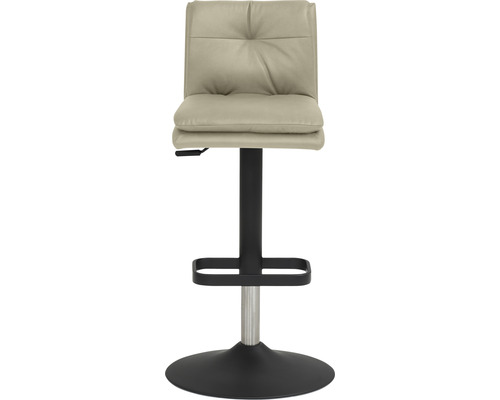 Drehbarer Barhocker mit Rückenlehne, Fußstütze und Bezug