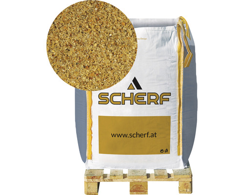 Fallschutzsand Quarzsand 0,3-2 mm 1000 kg Bigbag beige Scherf Sack mit Vogelfutter auf Palette
