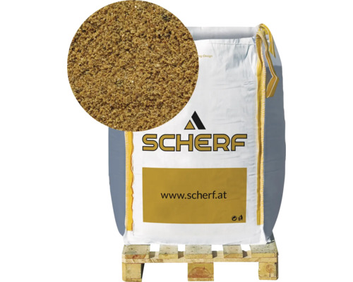 Kinderspielsand 0,06 -1 mm 1000 kg Bigbag Golod-Braun Scherf Sack mit Sand auf einer Palette