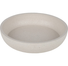 Beige Pflanzschale aus Beton