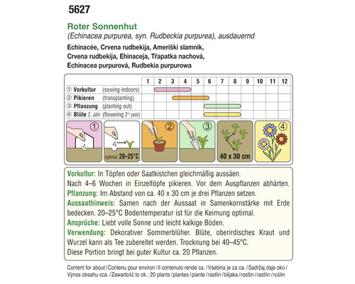 Informationen zum Anbau von rotem Sonnenhut