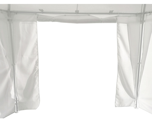 Detailansicht eines Pavillons mit geöffneten Seitenwänden