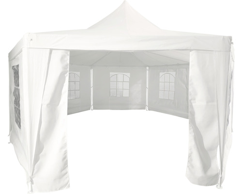 Weißes Faltzelt für den Außenbereich