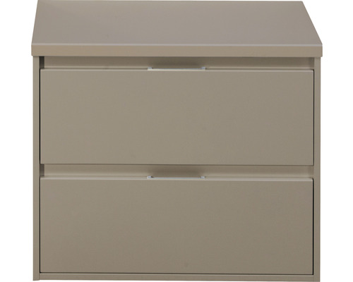Waschbeckenunterschrank Sanox Porto 59x70x50 cm mit Waschtischplatte cubit grey Waschtischunterschrank mit zwei Schubladen