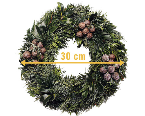 Dekorativer Türkranz mit einem Durchmesser von 30 cm