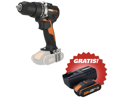 Worx Nitro Akku Bohrschrauber 20 Volt inklusive gratis Akku 2,0 Amperestunden und Ladegerät