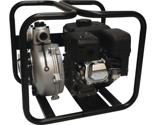 Motorbetriebene Wasserpumpe in einem schwarzen Rahmen