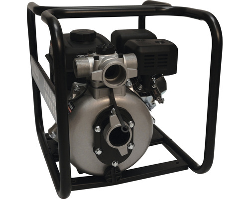 Benzin-Wasserpumpe mit schwarzem Rahmen