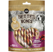 Zeus Better Bones Soft Treats für Hunde mit Enten- und Cranberrygeschmack, zehn Stück