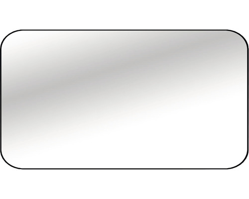 LED-Lichtspiegel Cordia TENDER LINE BACKLIGHT 80x120 cm mit Alurahmen schwarz