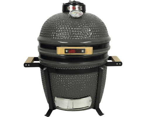 Keramikgrill Grill Guru Kamado Original Compact Keramik grau